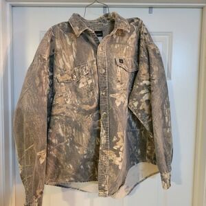 Vintage Codet Camo Shirt Mens XL Realtree Button Up Chamois Hunting Outdoors